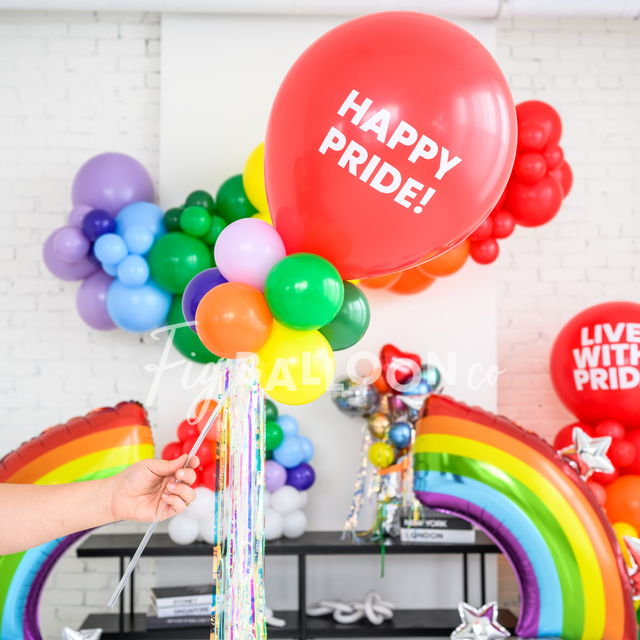 Custom Rainbow Balloon Wand