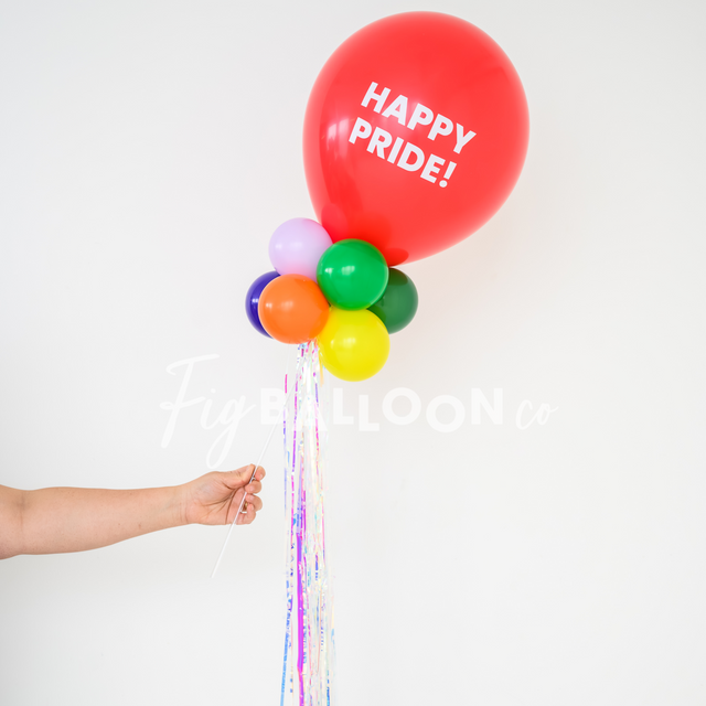 Custom Rainbow Balloon Wand