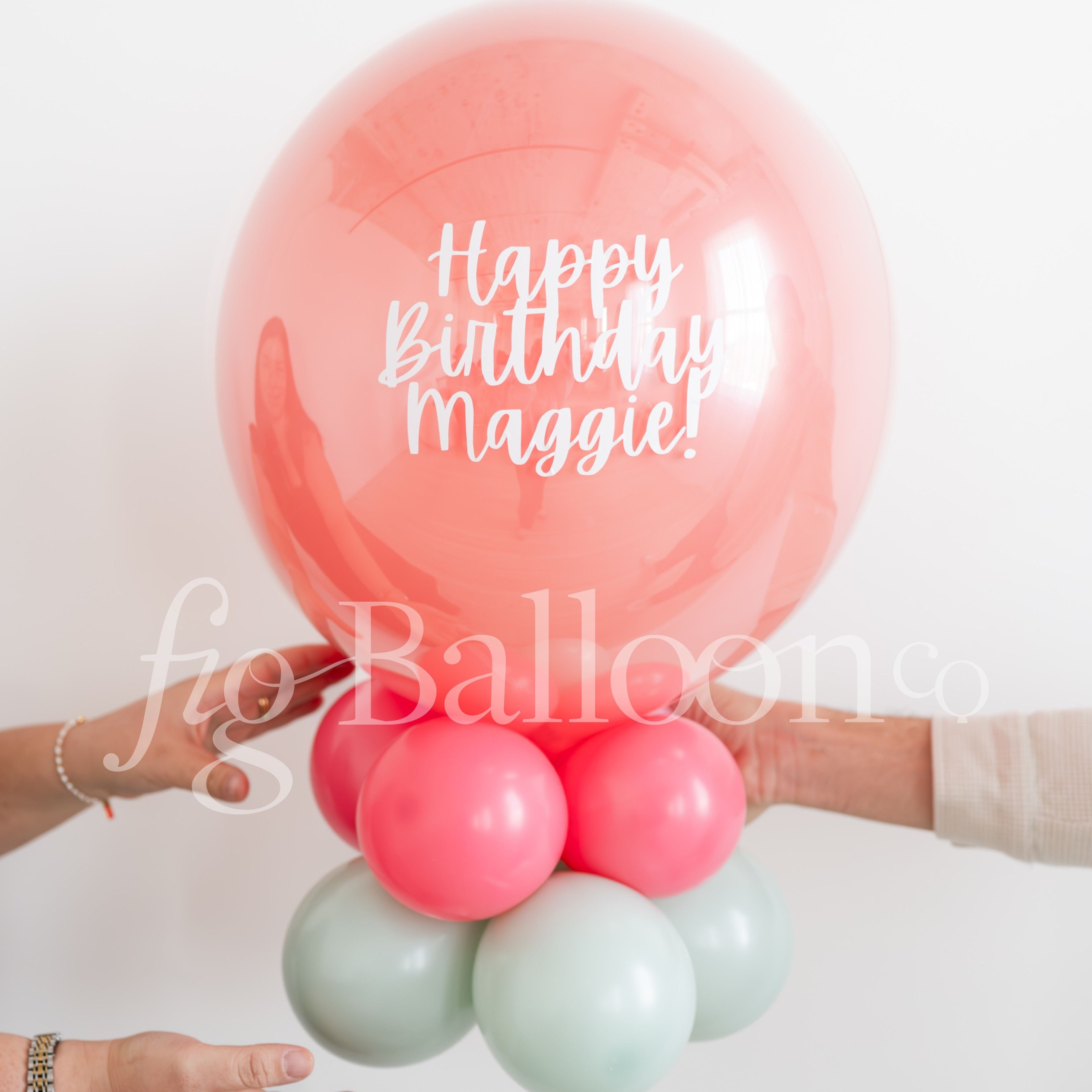 Customizable Balloon Tabletop Stack Centerpiece 2