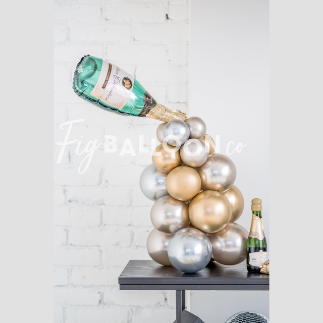 Champagne Tabletop Centerpiece