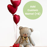 Bear with Heart Balloons