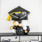 Customizable Grad Cap Balloon Stack