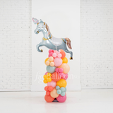 Column with Carousel Horse Topper