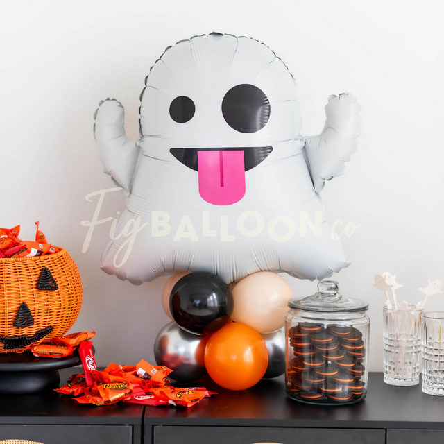Halloween Emoji Ghost Tabletop Centerpiece