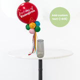 Back To School Apple Balloon Wand