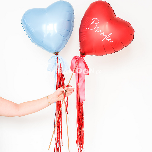 Custom Heart Balloon Wand (pick your color!)