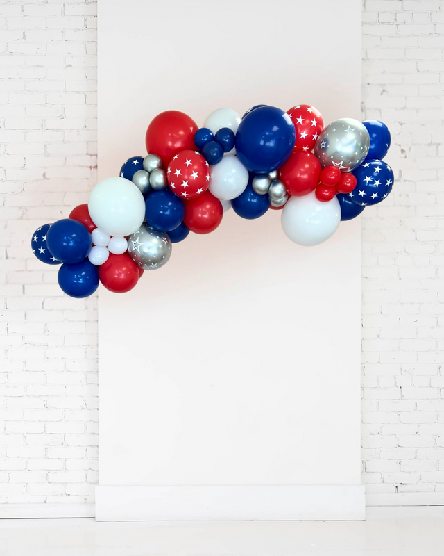 Red, White & Blue Balloon Garland