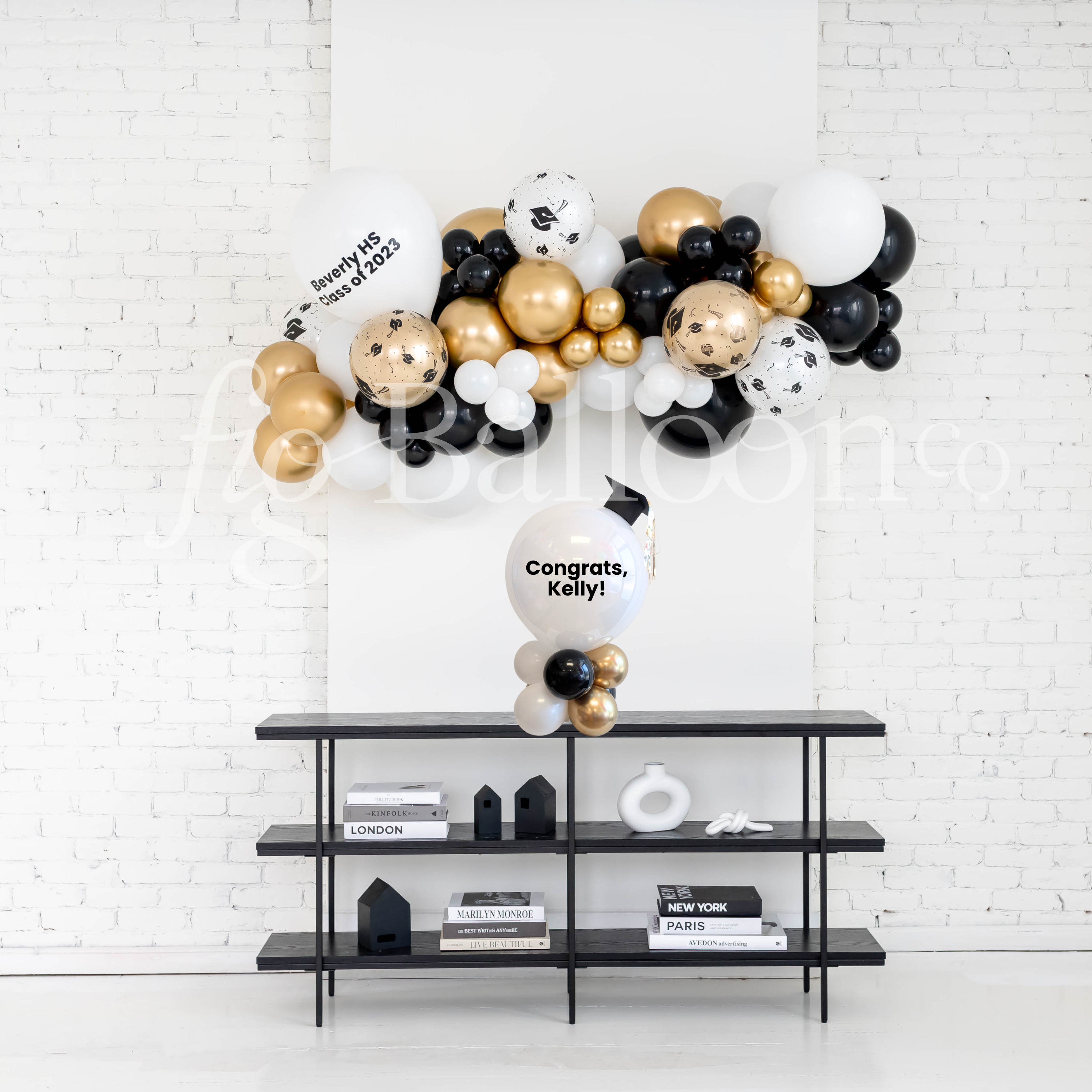 Grad Balloon Stack Graduation Balloons | Fig Balloon Co.