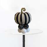Black and Cream Tabletop Pumpkin Stack