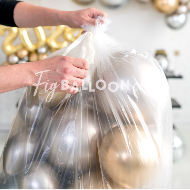 New Years Chrome Bag Of Balloons