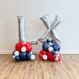 Patriots Super Bowl LX Balloon Letter Stacks