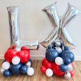 Patriots Super Bowl LX Balloon Letter Stacks