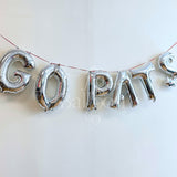 Patriots Super Bowl "Go Pats" Balloon Banner