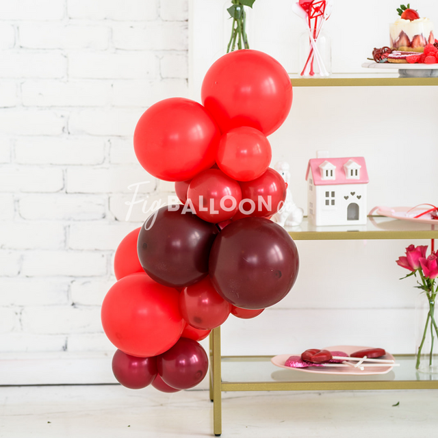 Shades of Red Mini 2ft Balloon Garland
