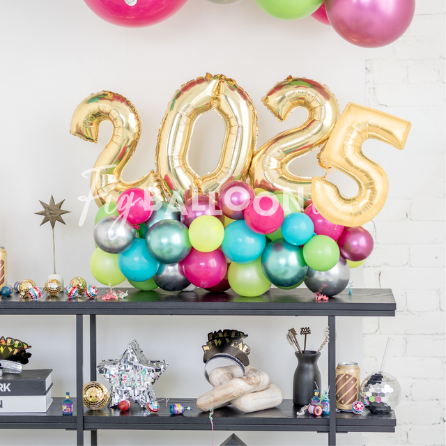 Colorblast 2025 NYE Balloon Numbers Marquee