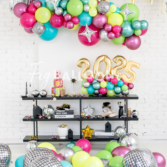 Colorblast 2025 NYE Balloon Numbers Tabletop