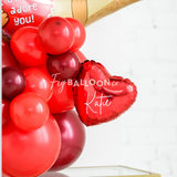 Valentines Otter Balloon Cluster