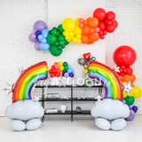 Rainbow Balloon Garland