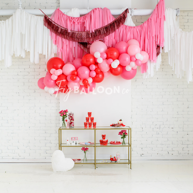Reds and Pinks Balloon Garland