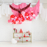 Be My Valentine Balloon Garland with Foil Hearts