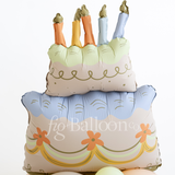 Birthday Cake Balloon Stack