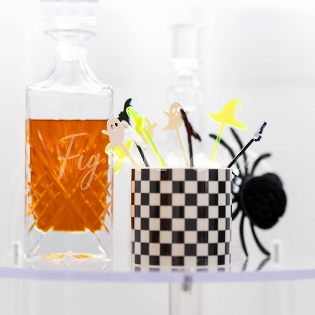 Halloween Ghosts Drink Pick/Stirrer (Set of 25)
