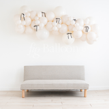 Satin Ribbon Bows Balloon Garland