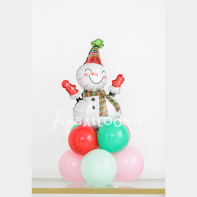 Holiday Snowman Tabletop Centerpiece