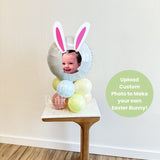 Customizable Easter Bunny Balloon Stack
