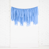 Blue Fringe Vinyl Banner