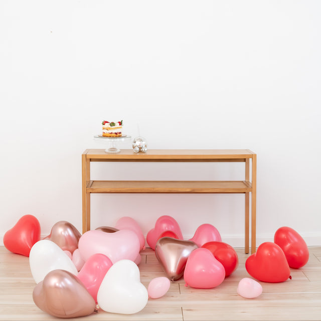 Valentines Bag Of Heart Balloons