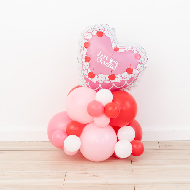 Vintage Cake Balloon Stack