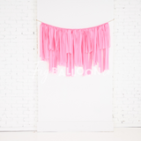 Pink Fringe Vinyl Banner