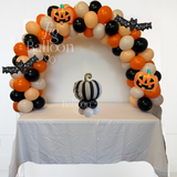 Black and Cream Tabletop Pumpkin Stack