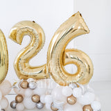2026 NYE Spilled Champagne Balloon Number Stacks