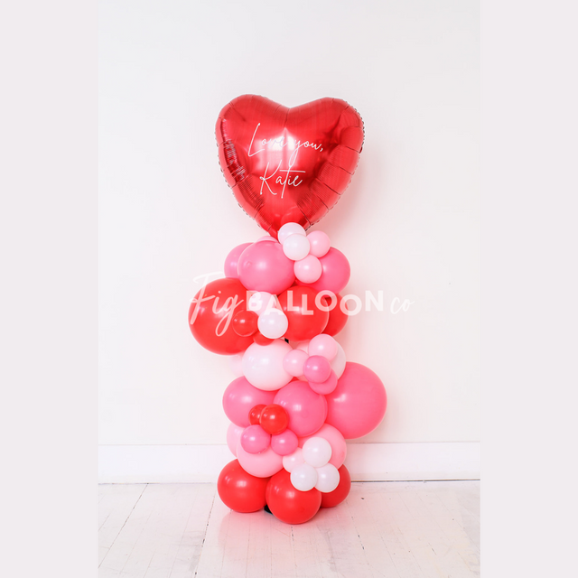 Reds and Pinks Custom Heart Column