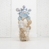 Column with Holographic Snowflake Topper