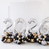 2026 NYE Noir Balloon Number Stacks