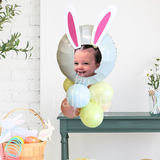 Customizable Easter Bunny Balloon Stack