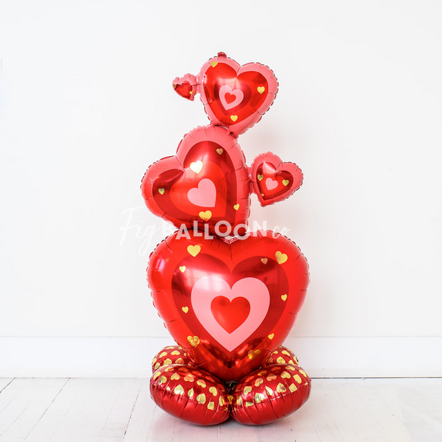 Jumbo Hearts Balloon (Free-standing)