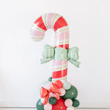 Bow Candy Cane Balloon Stack