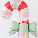 Bow Candy Cane Balloon Stack