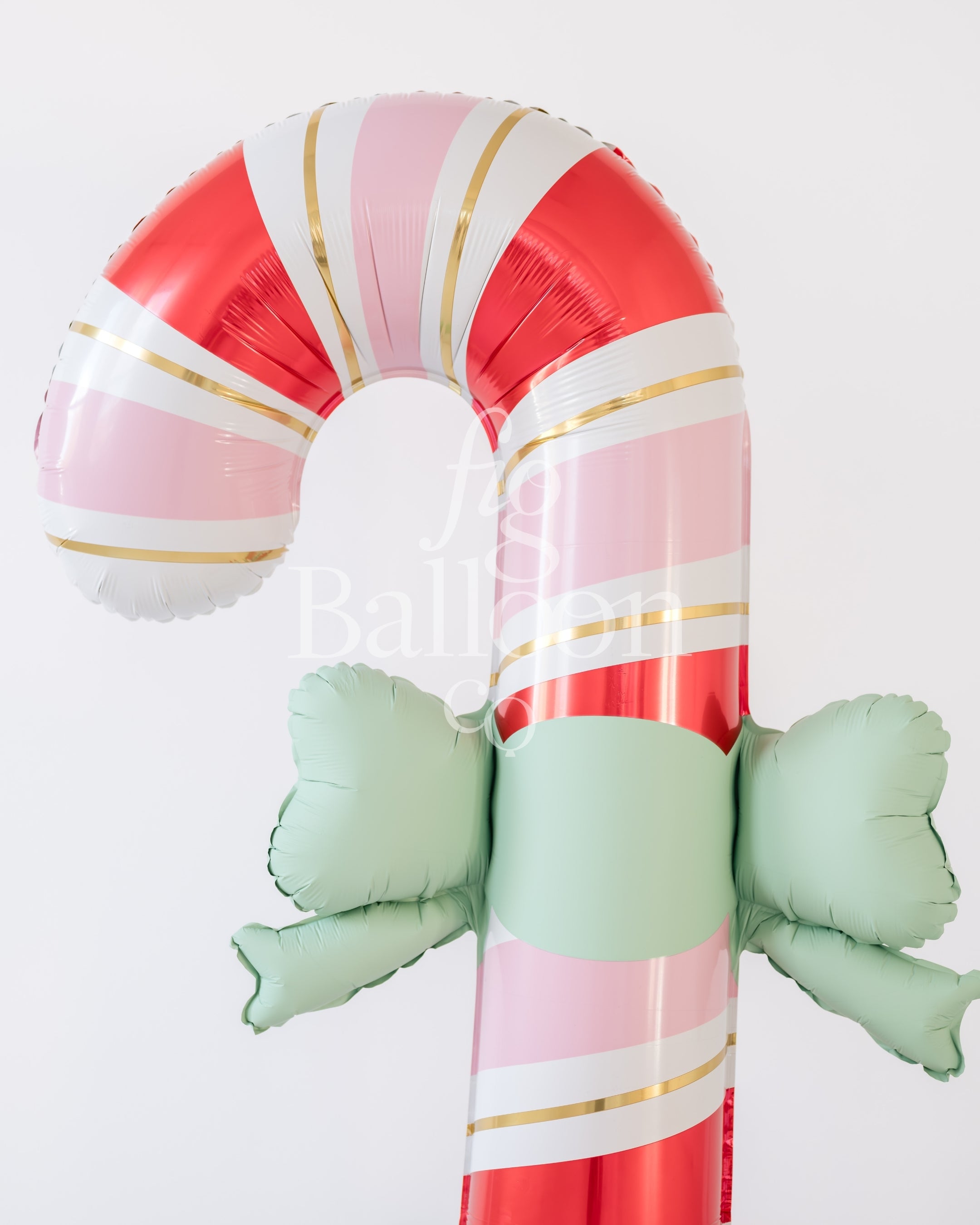 Bow Candy Cane Balloon Stack