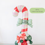 Bow Candy Cane Balloon Stack