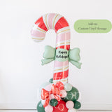 Bow Candy Cane Balloon Stack
