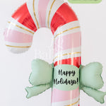 Bow Candy Cane Balloon Stack