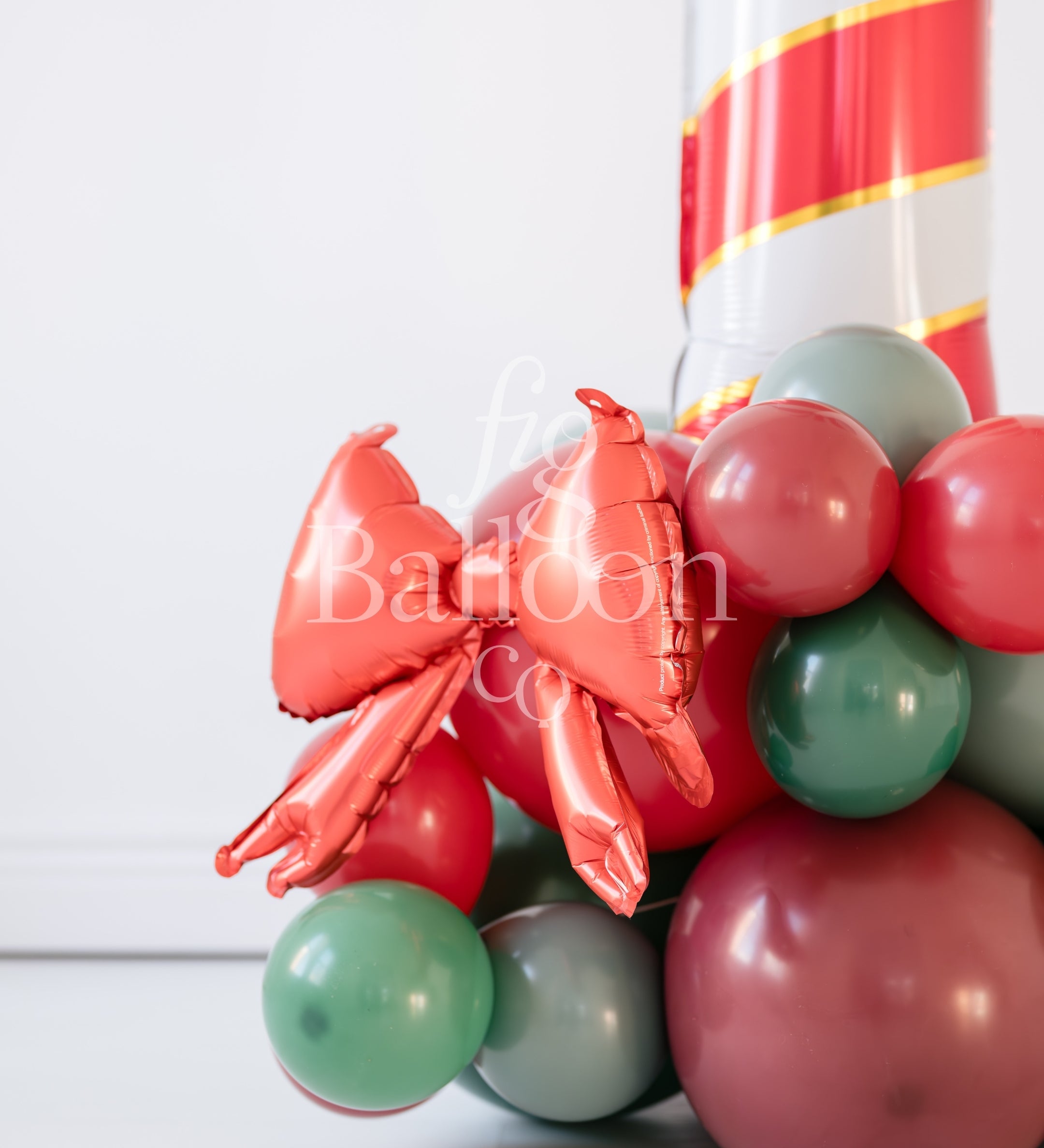 Candy Cane Balloon Stack
