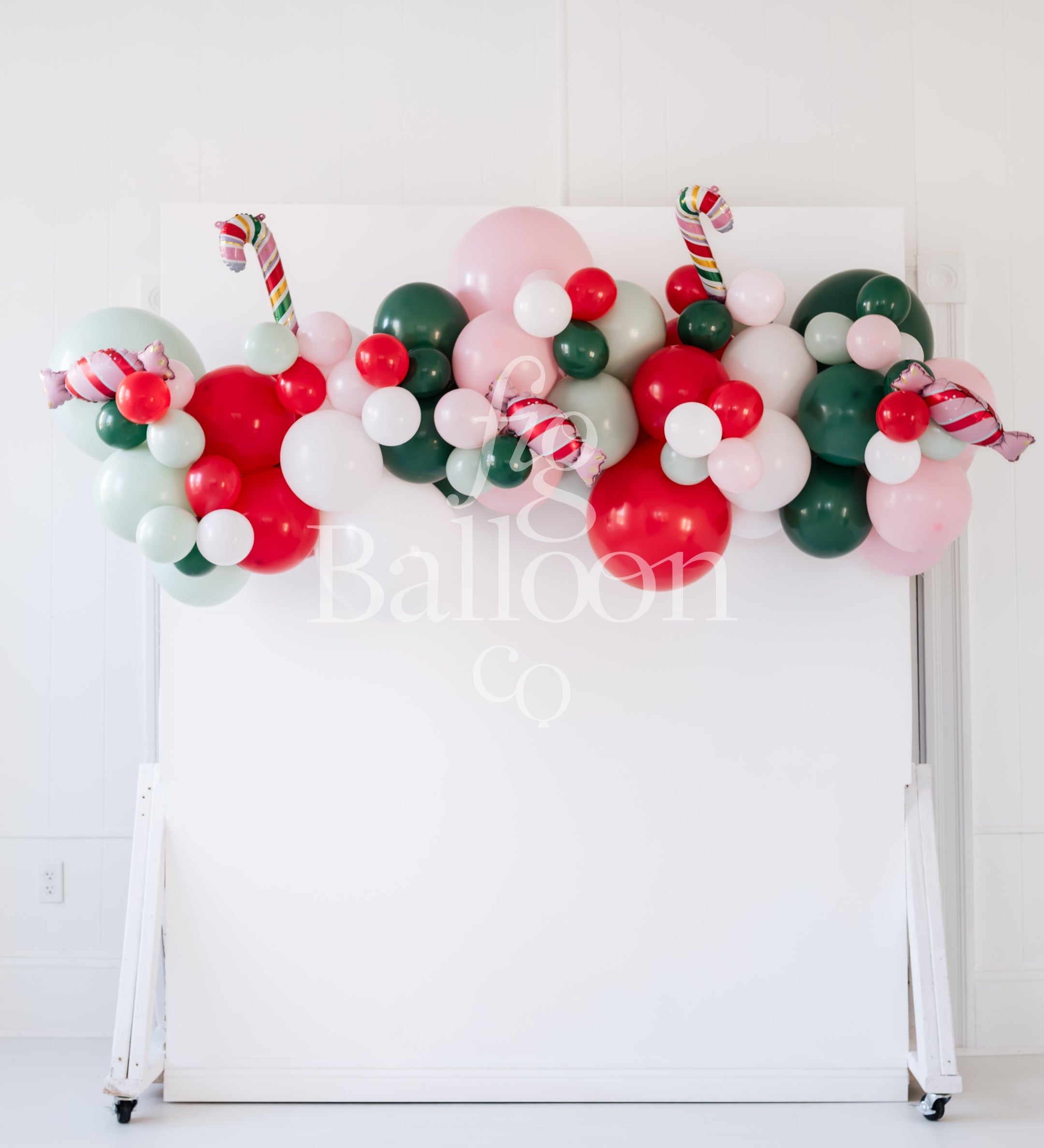 Candy Cane Lane Balloon Garland