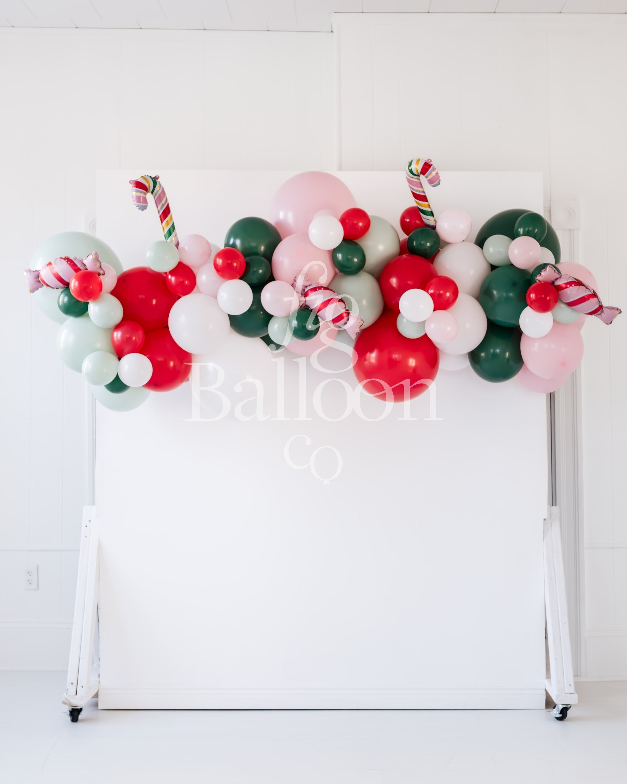 Candy Cane Lane Balloon Garland