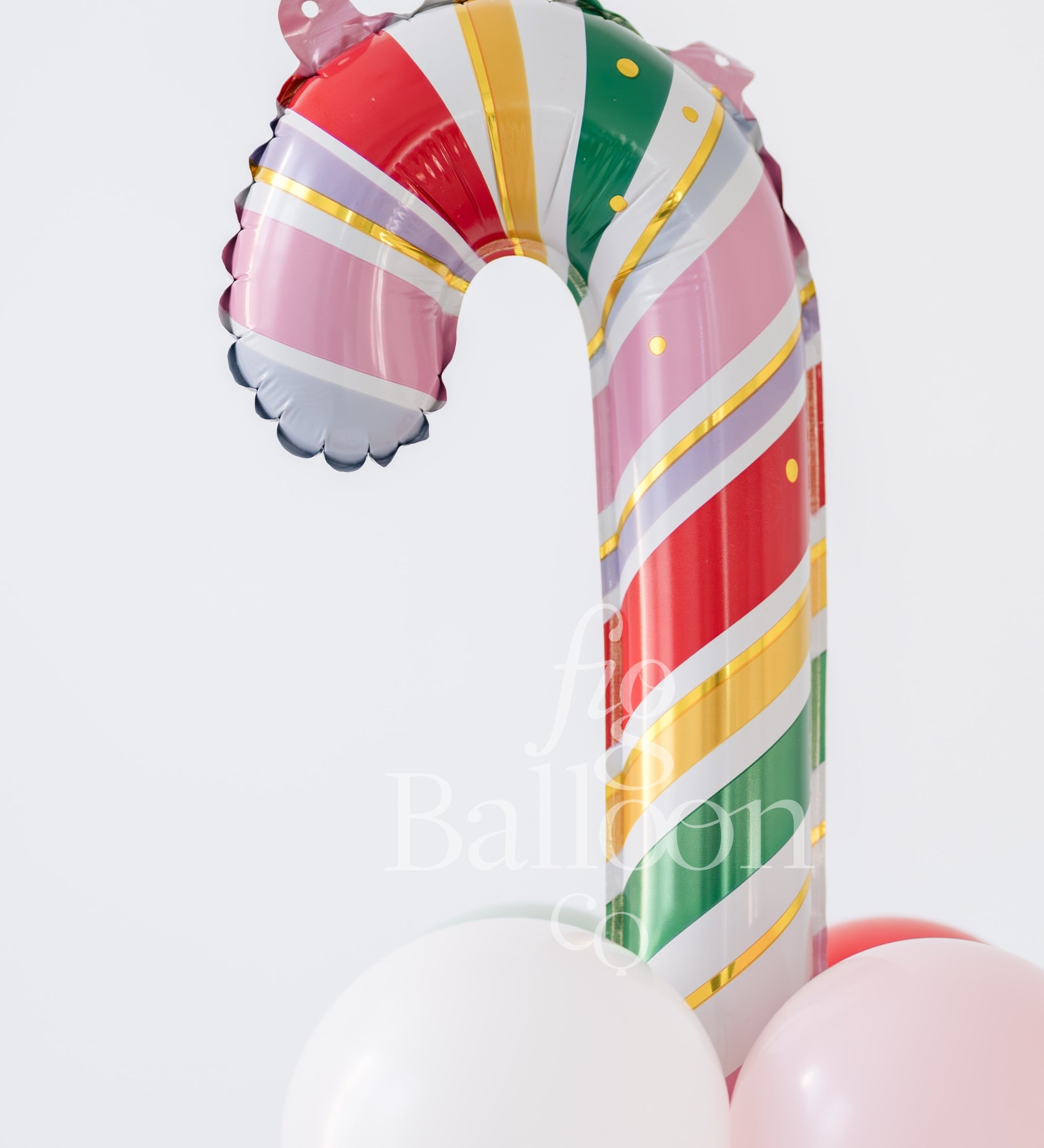Candy Cane Lane Tabletop Balloon Stack